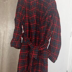 Pendleton Red and Black Checkered Robe